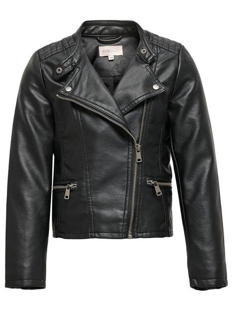 only-kids-girls-freya-faux-leather-biker-jacket-black