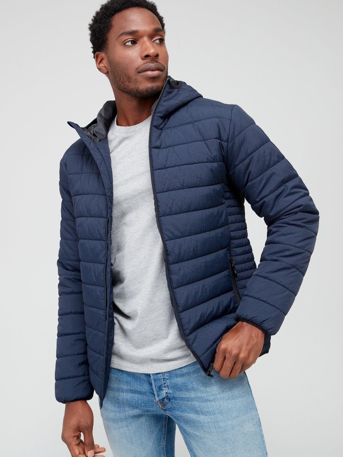 Everyday Crinkle Nylon Lightweight Padded Jacket - Navy