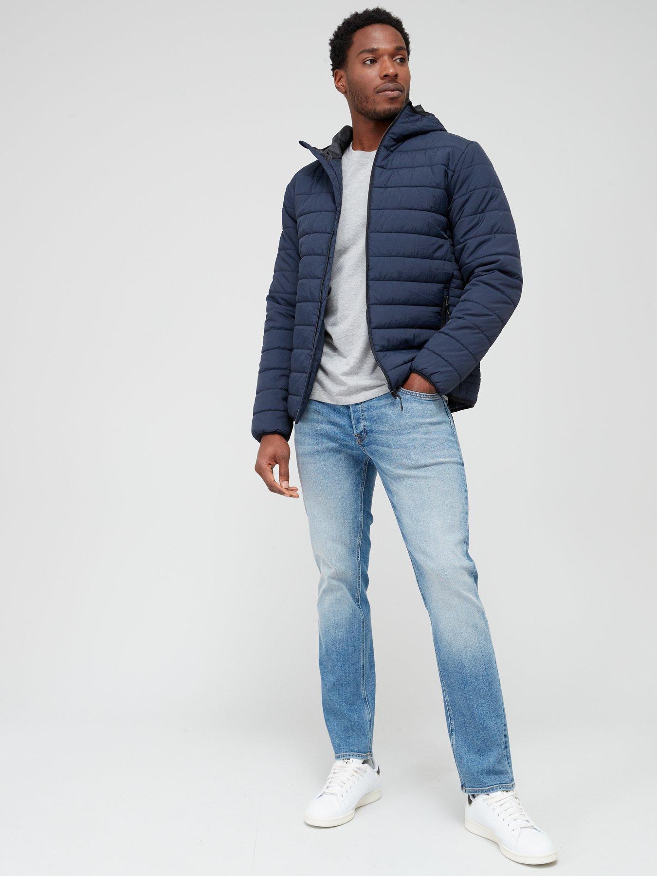 Everyday Crinkle Nylon Lightweight Padded Jacket - Navy