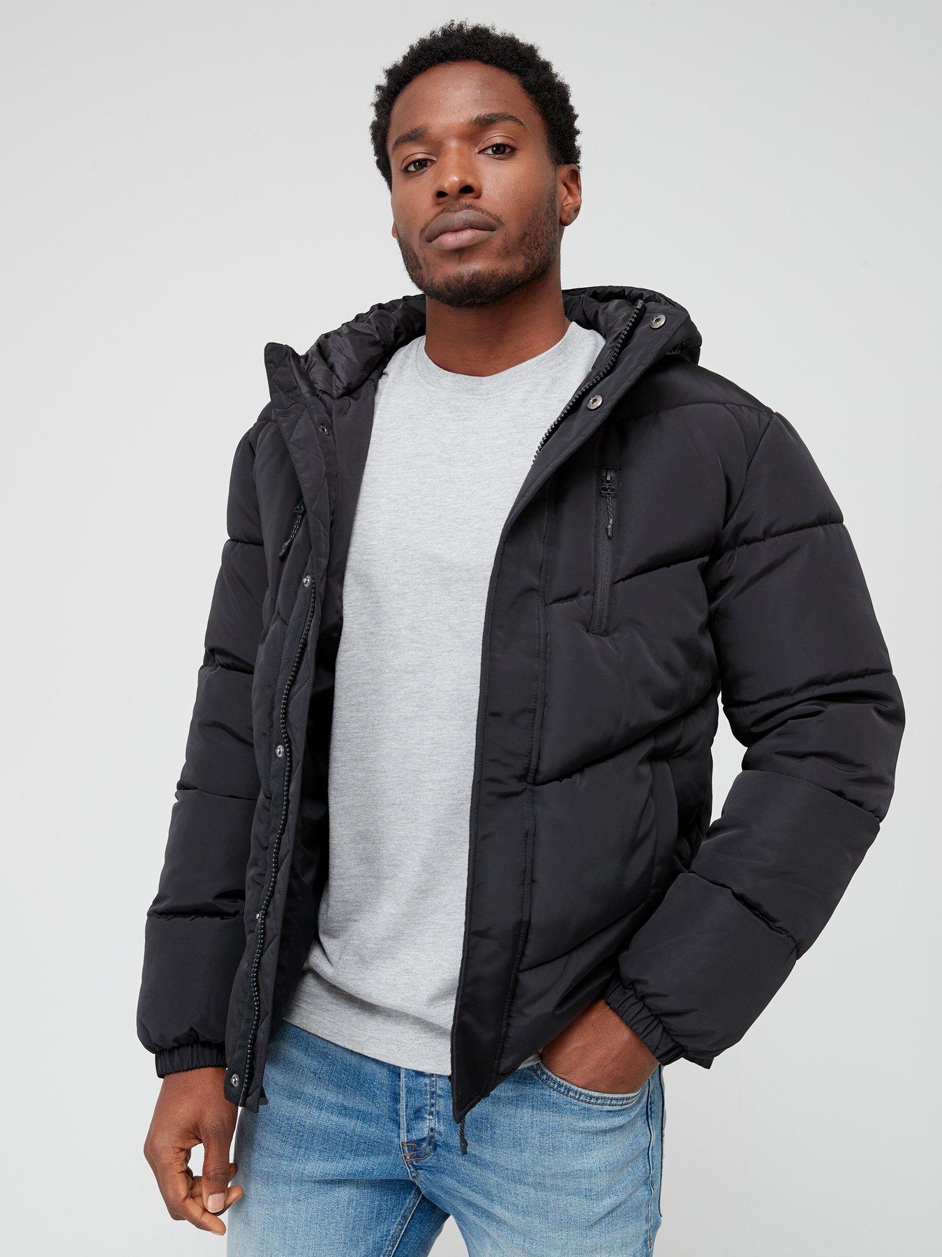   Essentials Men's Packable Lightweight Water-Resistant Puffer  Jacket (Available in Big & Tall), Black, X-Small : Sports & Outdoors