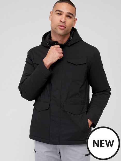 very-man-smart-4-pocket-hooded-jacket-black