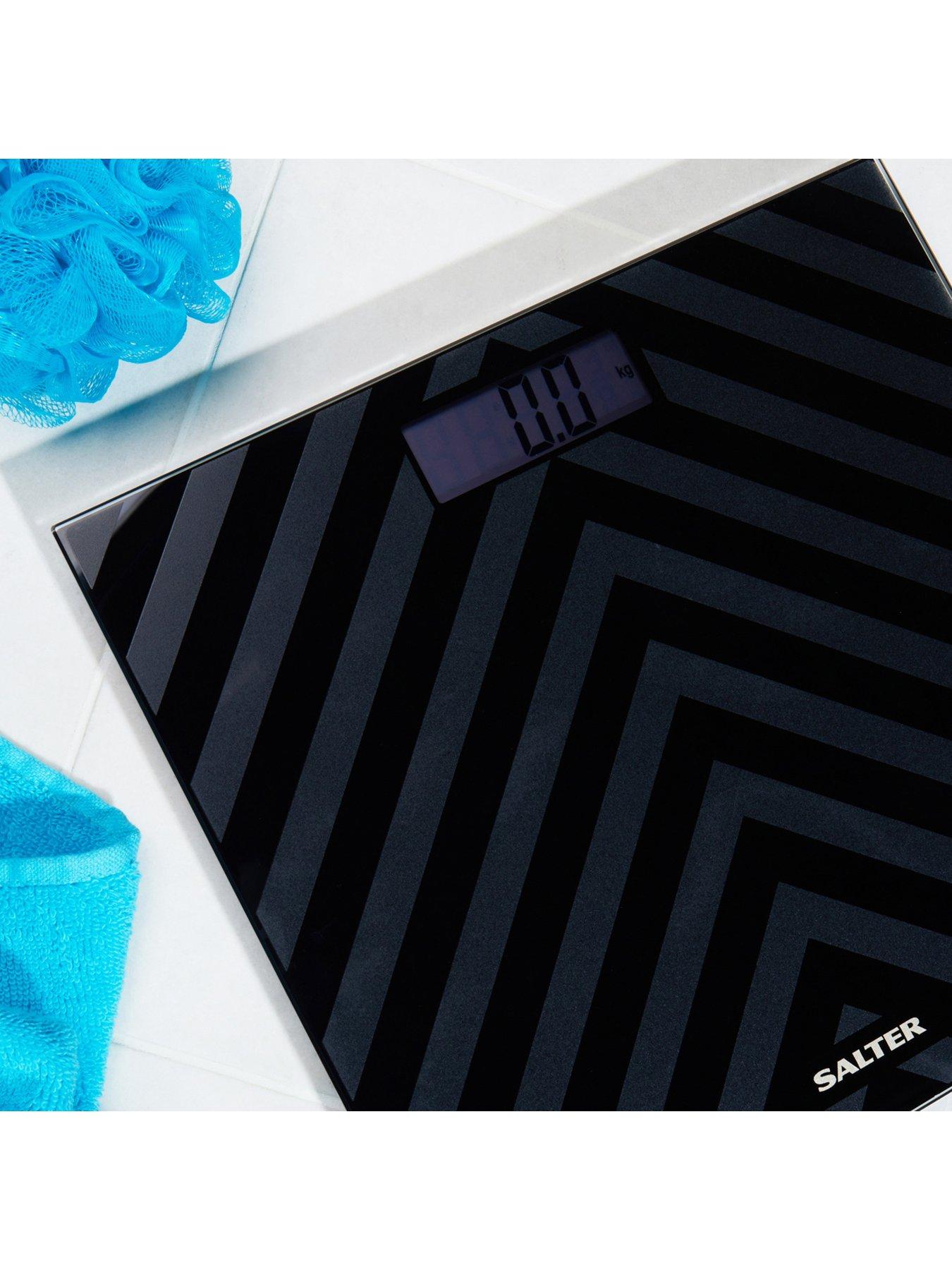 Salter Electronic Black Chevron Bathroom Scale