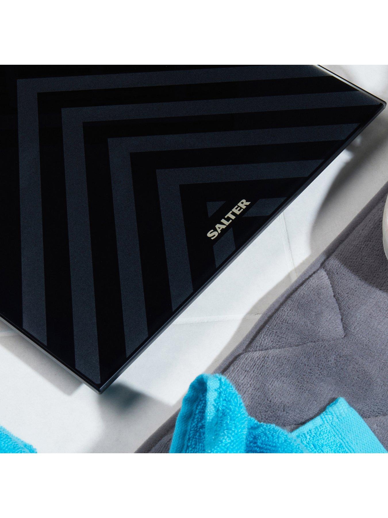  image of salter-electronic-black-chevron-bathroom-scale