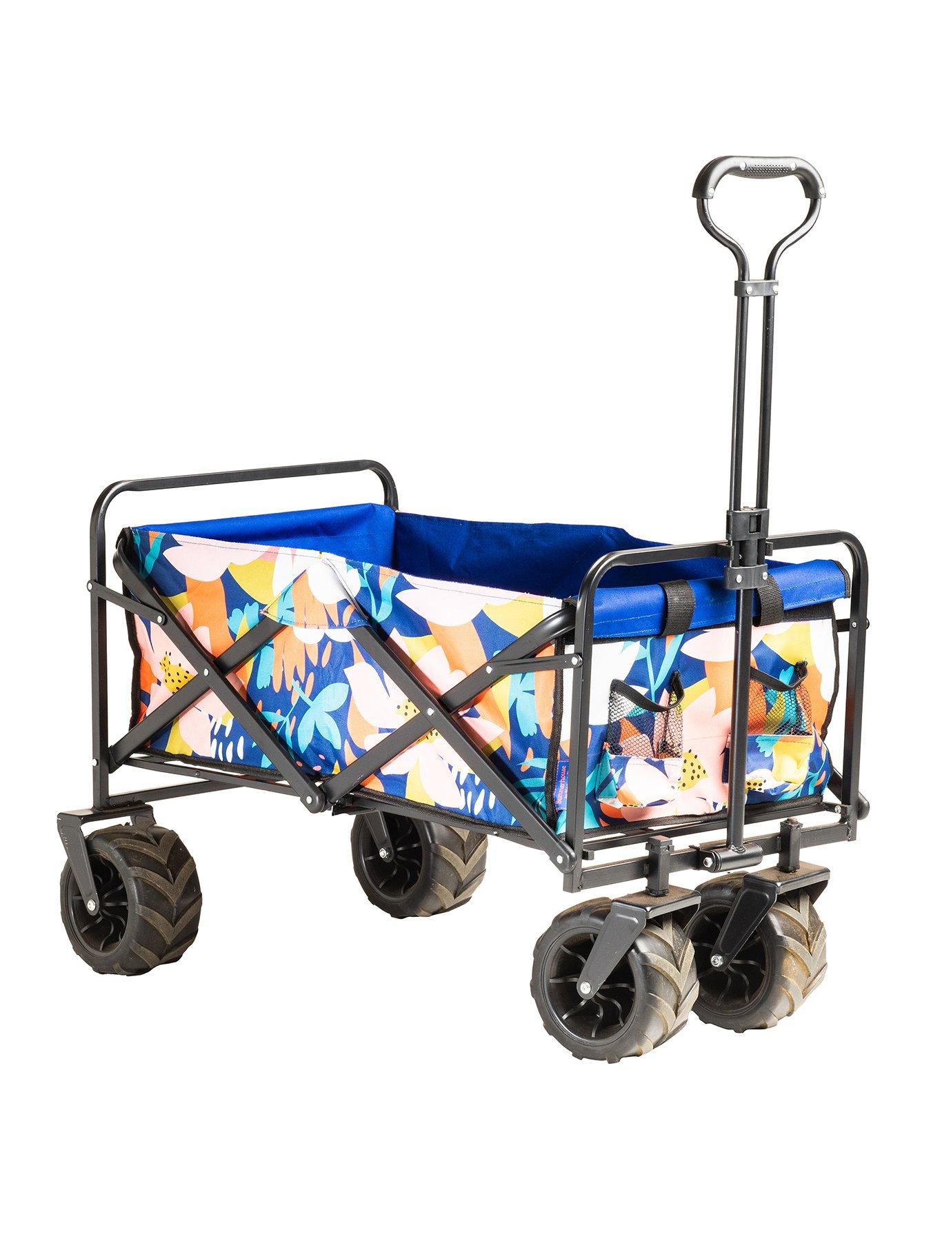undefined Riviera Extra Large Floral Foldable Beach & Festival Trolley