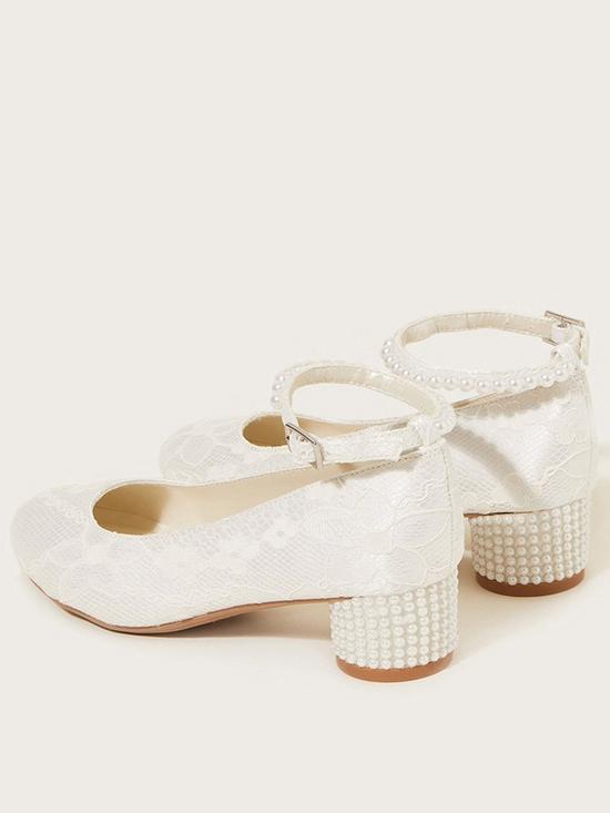 stillFront image of monsoon-girls-lace-pearly-heel-shoes-ivory