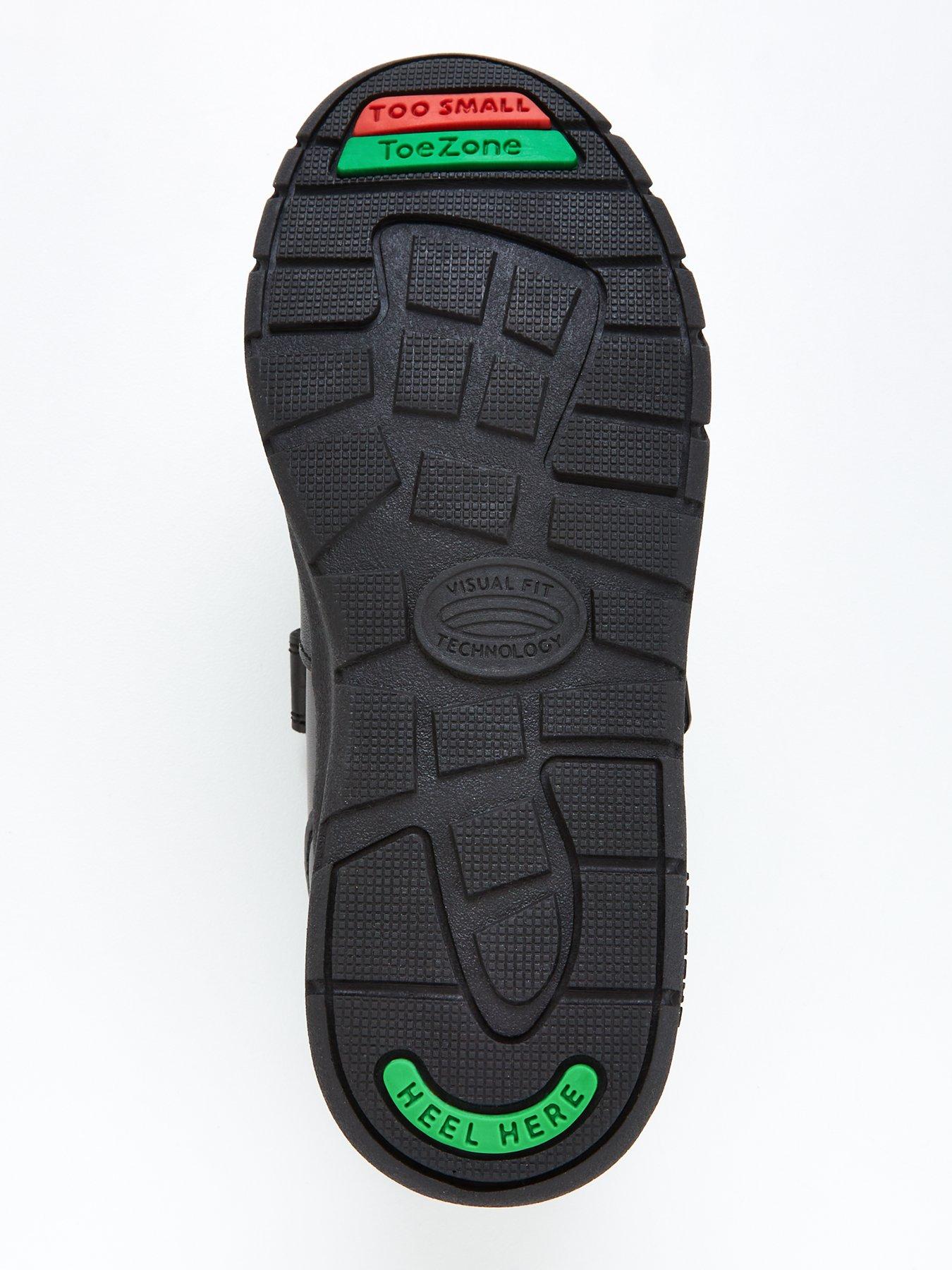  image of v-by-very-boys-toezonenbspleather-football-strap-trainers-black