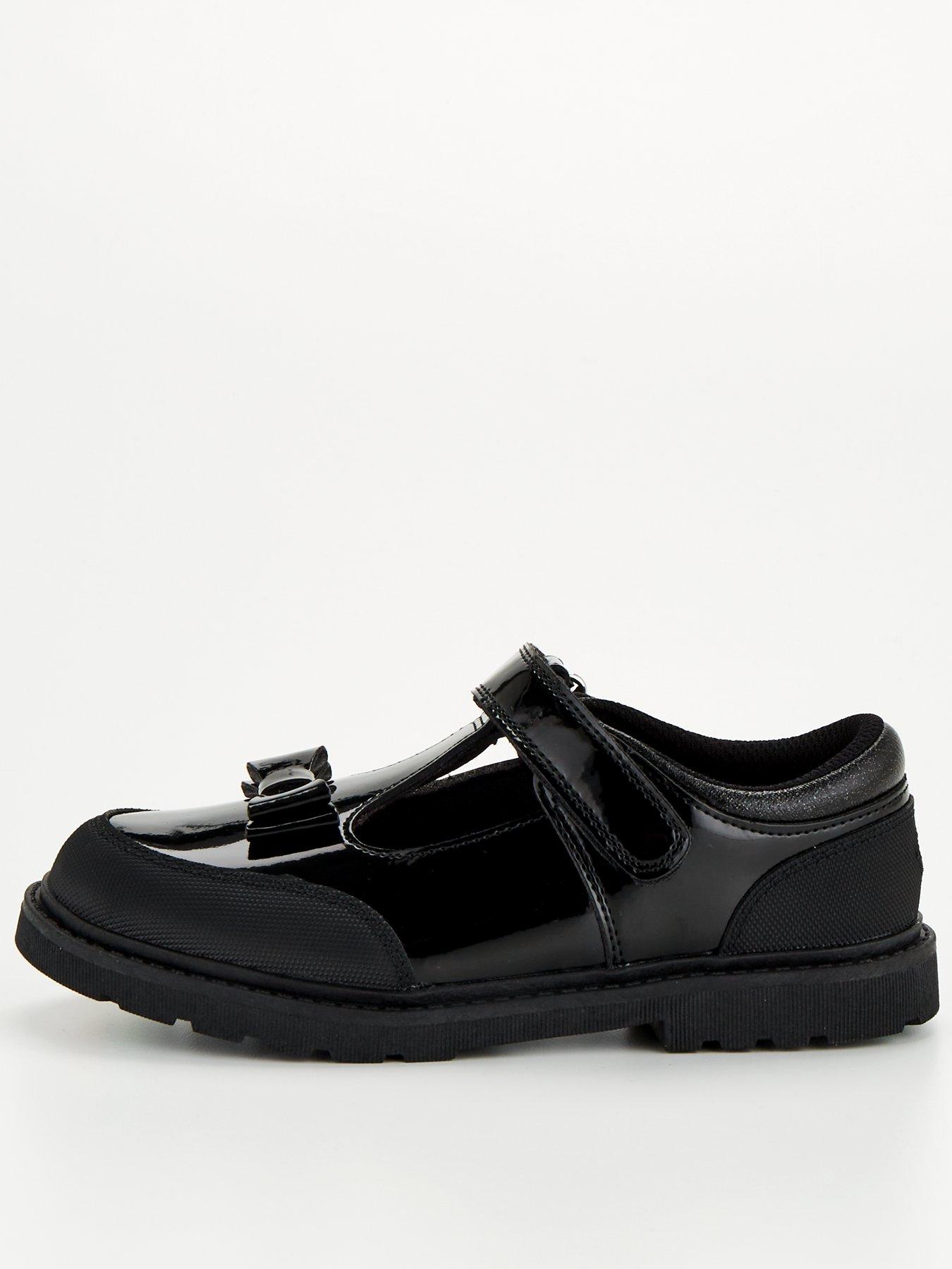 Image 1 of 6 of The Very Collection Toezone Girls T-bar Patent Leather Bow Shoe