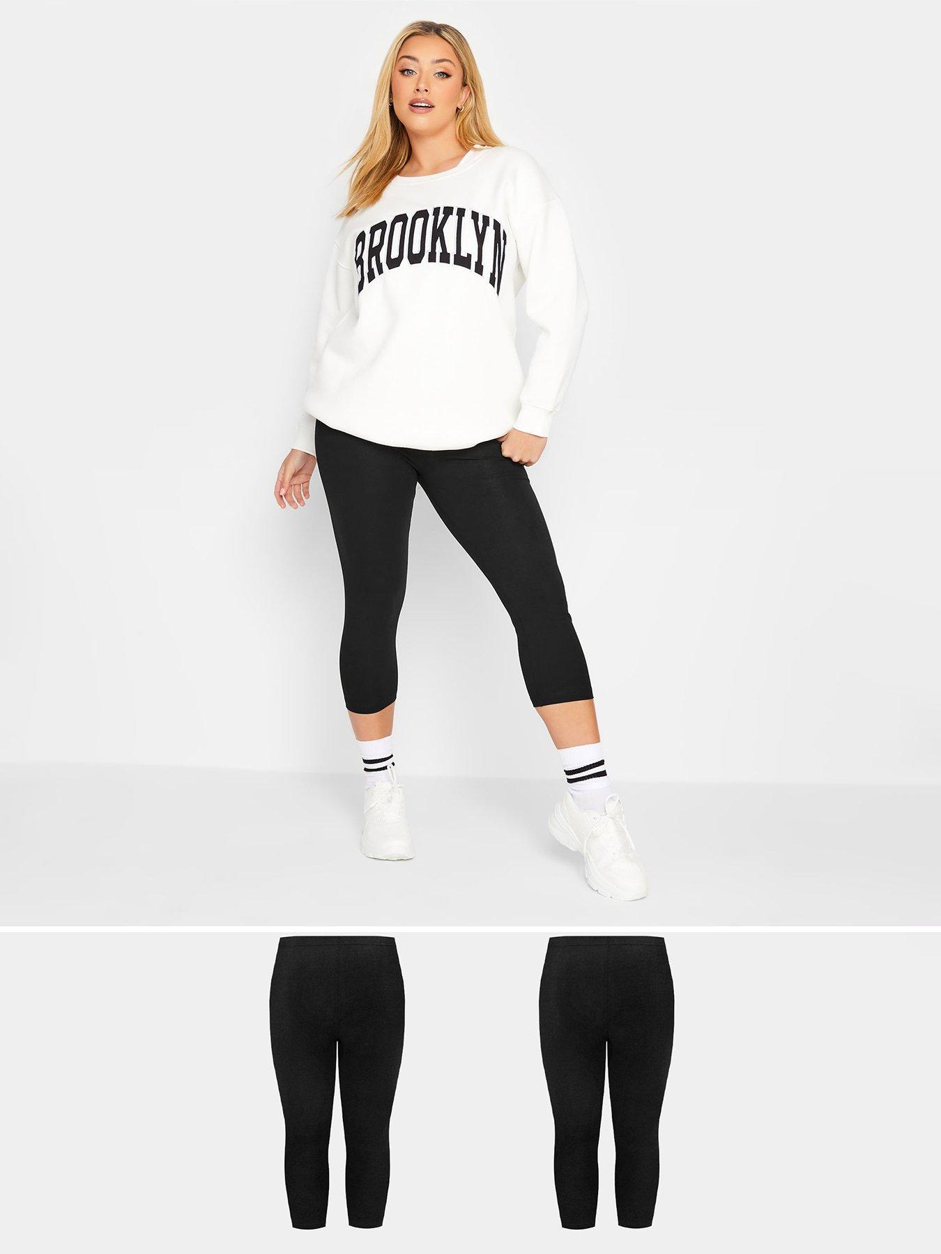  image of yours-crop-legging-2pk-black