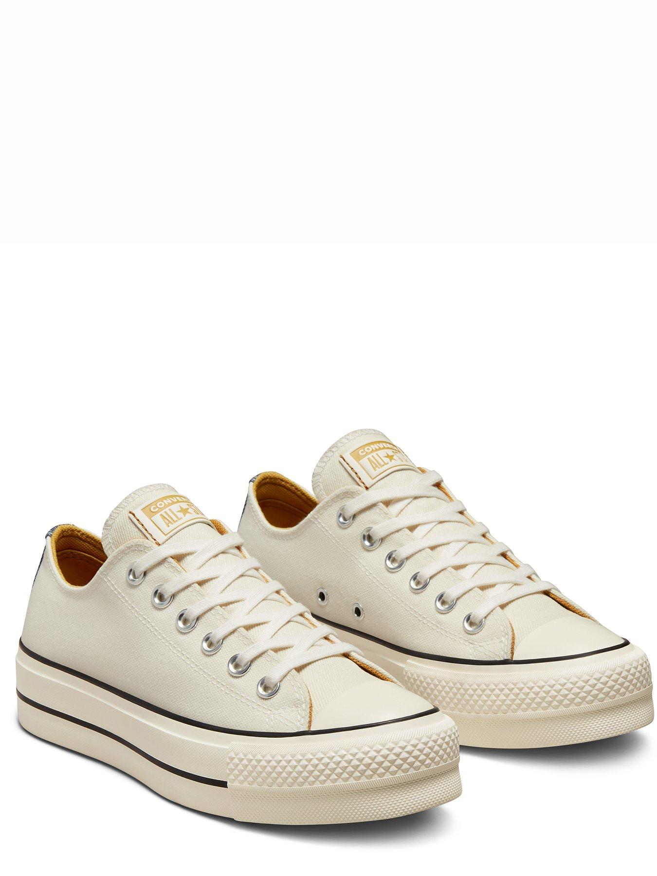 Chuck Taylor All Star Lift Platform Denim Fashion Ox Off White