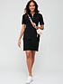  image of v-by-very-knitted-pocket-mini-dress-black