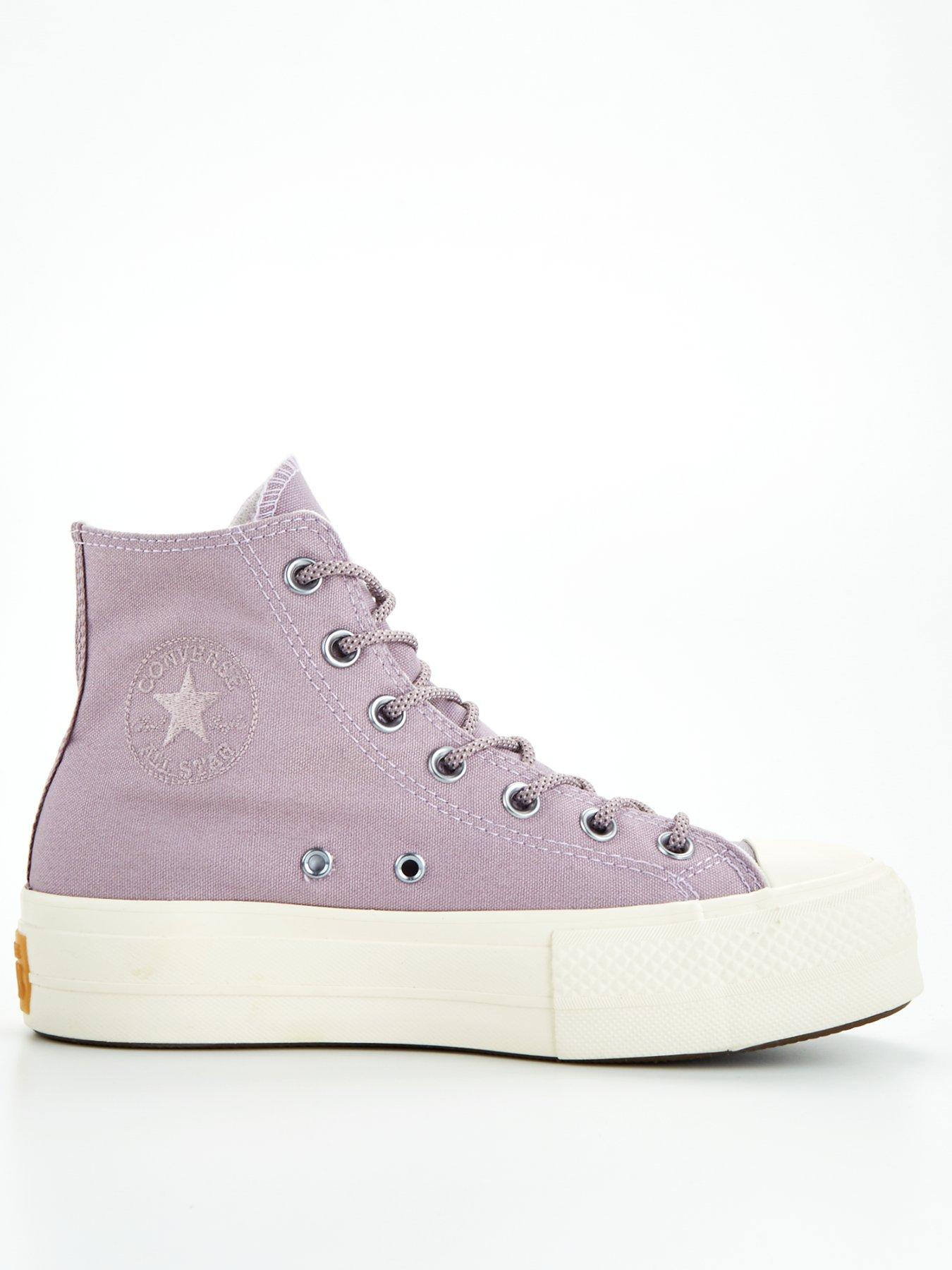 CONVERSE PLATFORMS PURPLE