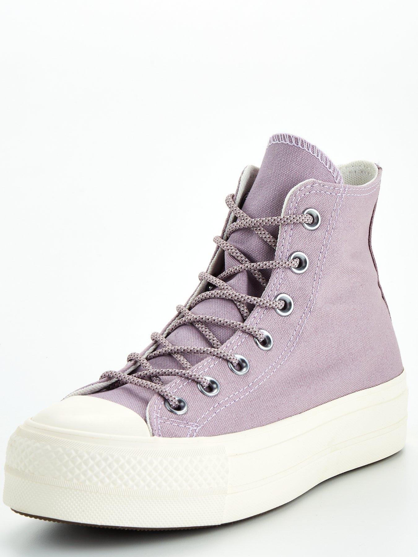 Light purple cheap converse womens