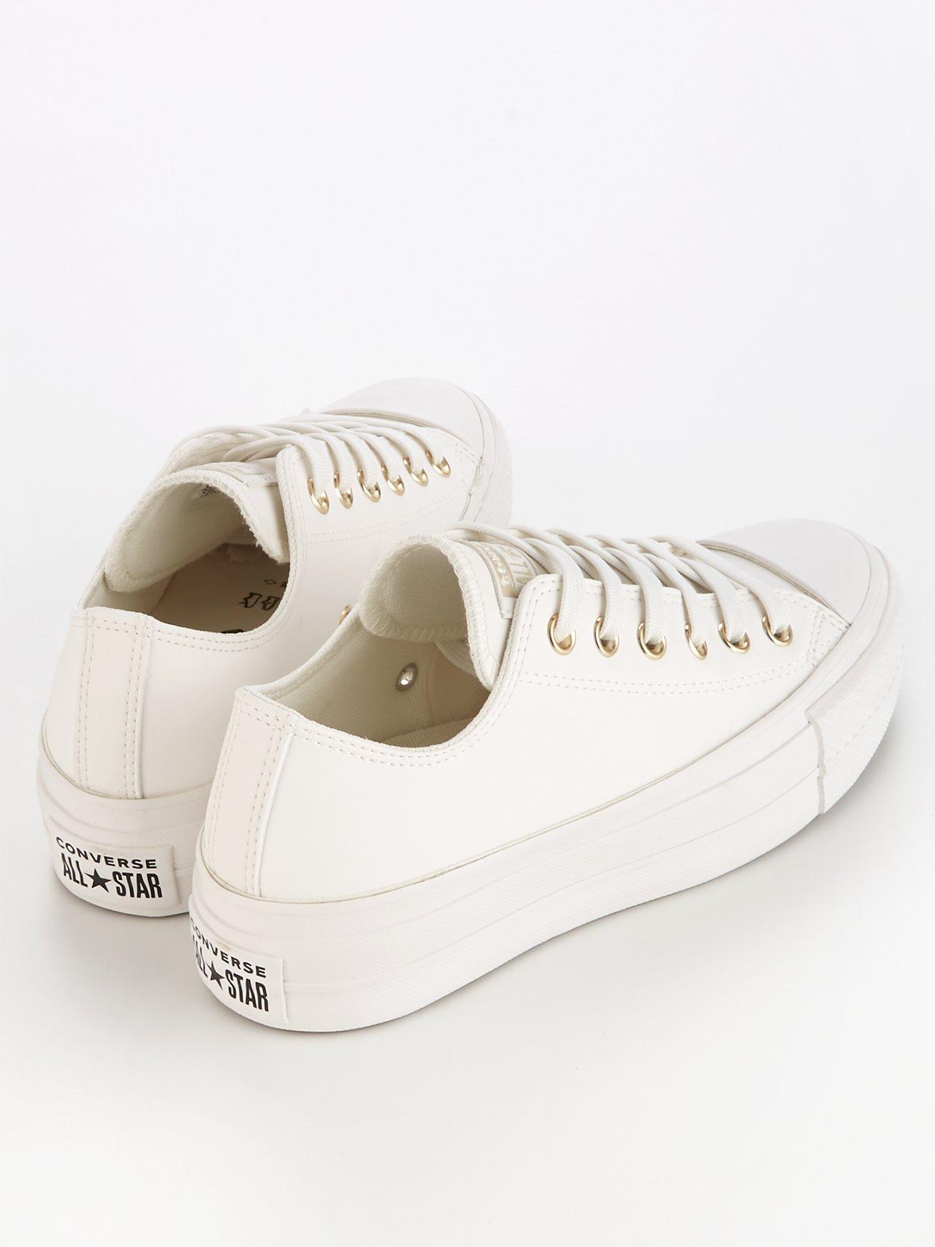 Converse Chuck Taylor All Star Lift Platform Mono Plimsolls - White |  littlewoods.com