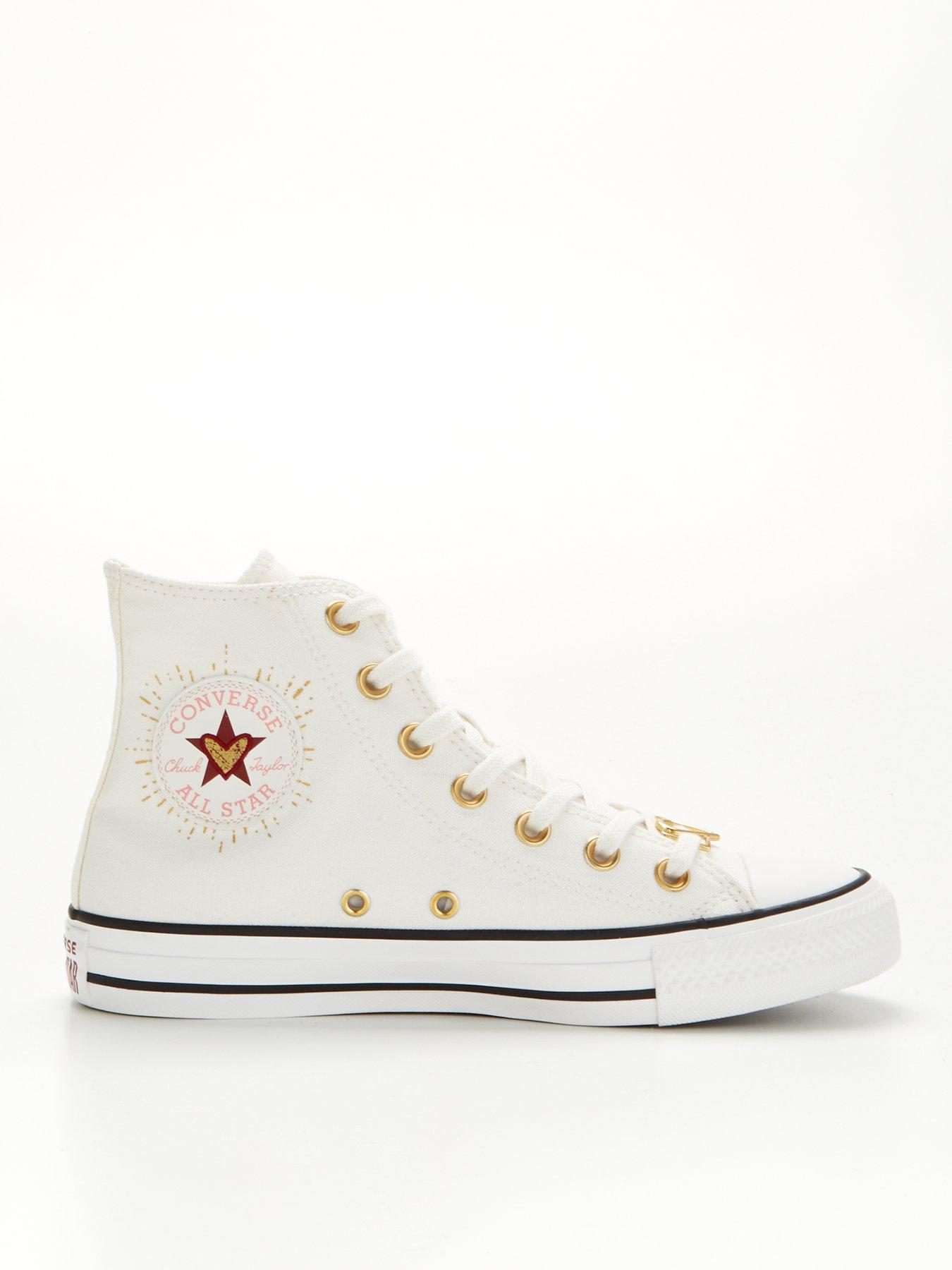 Womens Chuck Taylor All Star Hi Top Trainers Off White