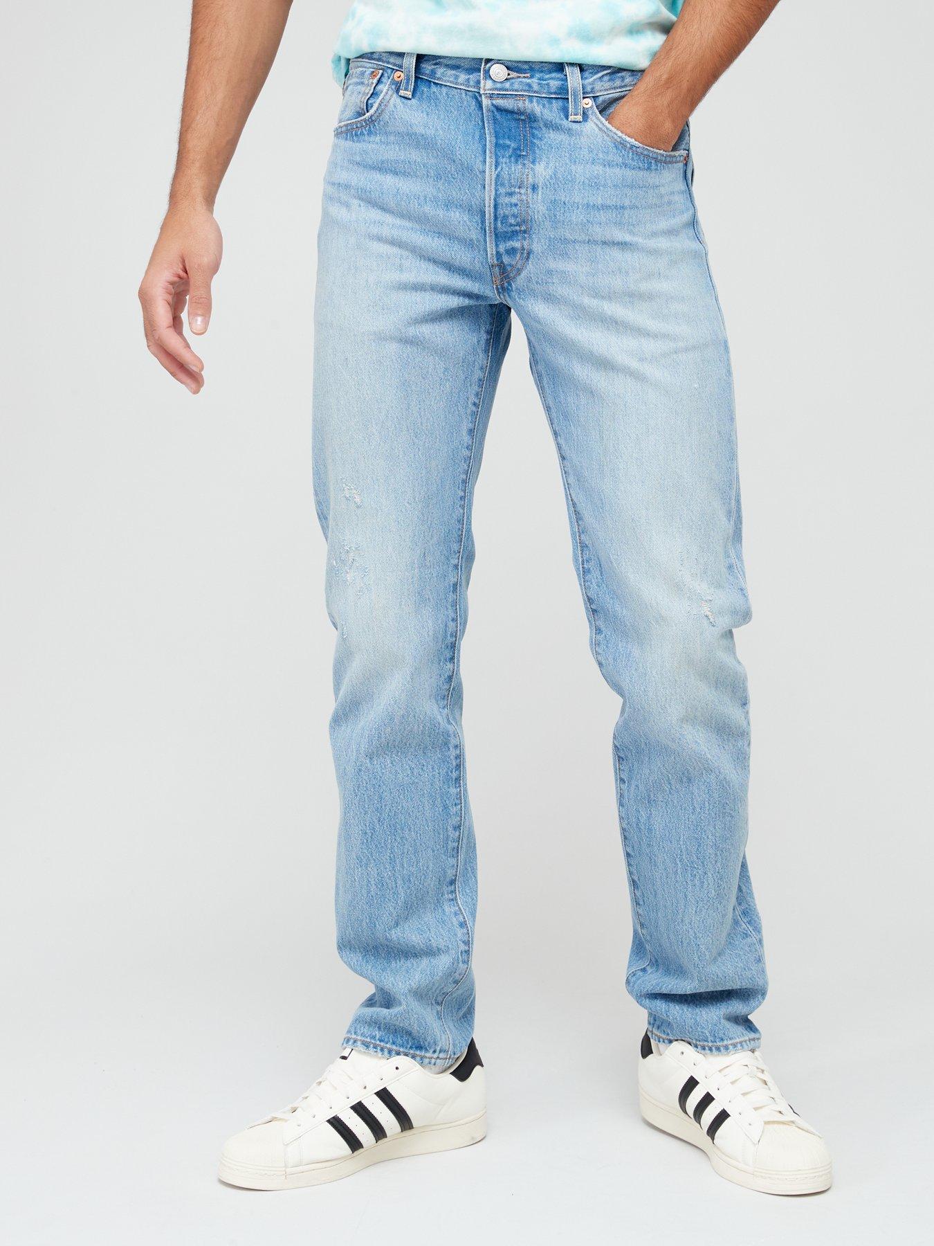 Levis 501 mens straight leg clearance jeans