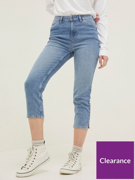 front image of fatface-capri-sway-jeans-light-blue