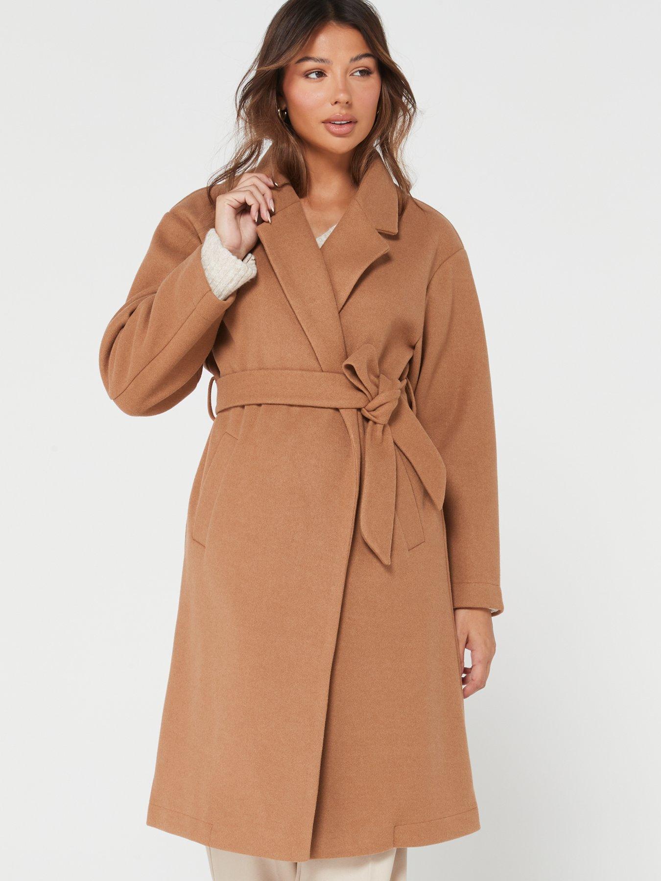 Light shop wrap coat