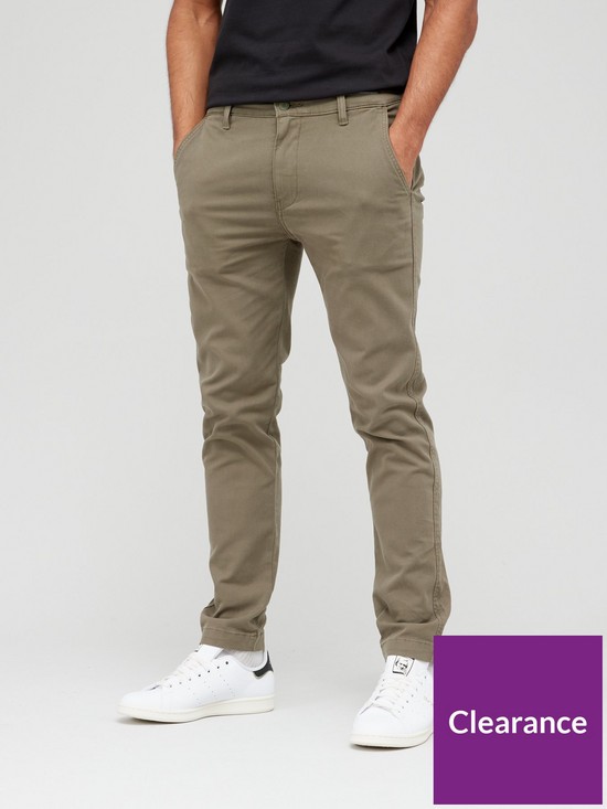 front image of levis-xx-ii-slim-taper-fit-chinos-khaki