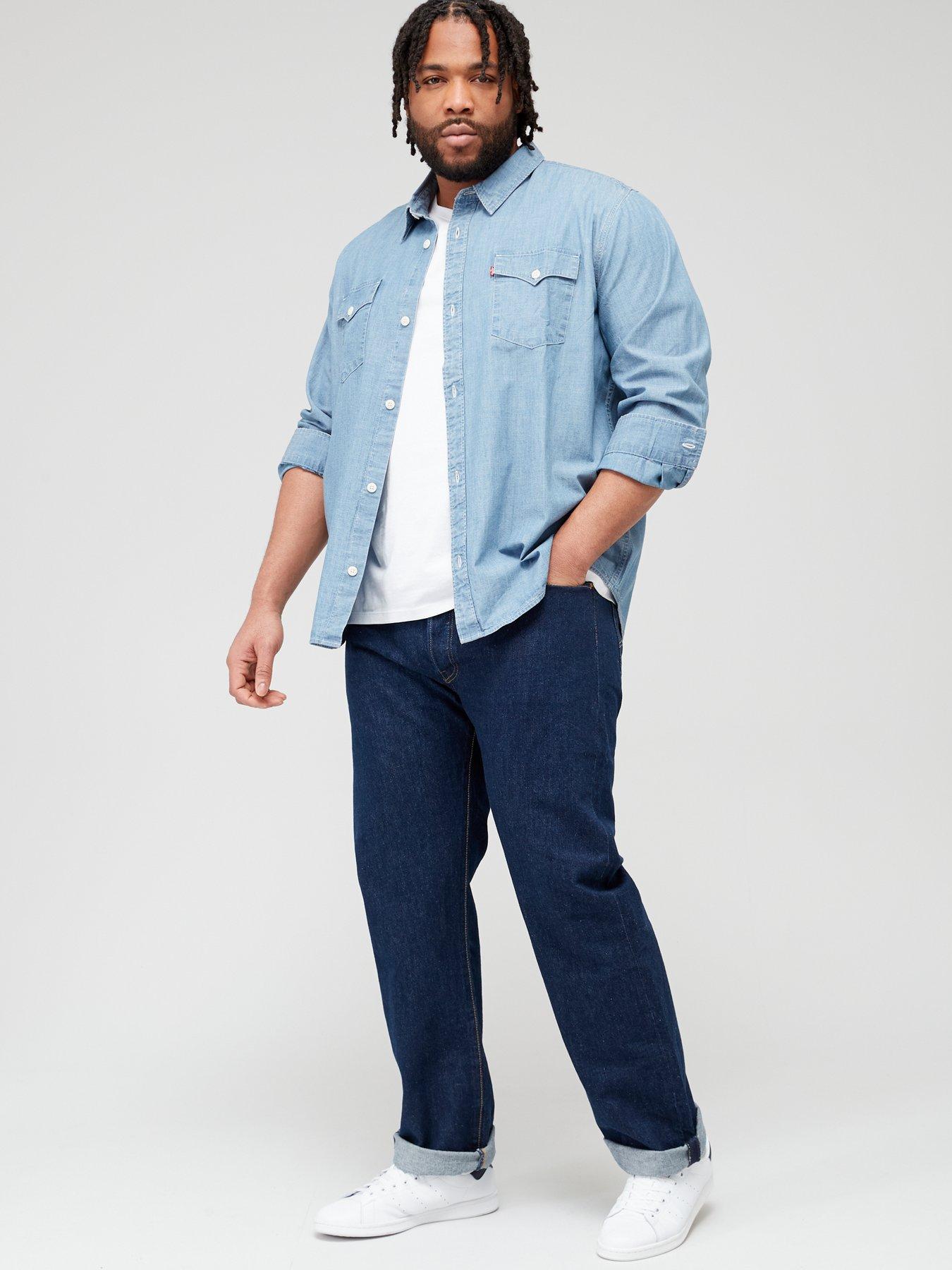 Levi's Big & Tall 501® Original Straight Fit Jeans - Onewash