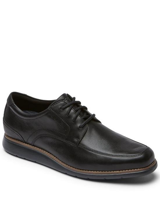 front image of rockport-tm-craft-apron-toe-casual-shoe-black