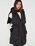  image of v-by-very-longline-diamond-sorona-quilted-gilet-black