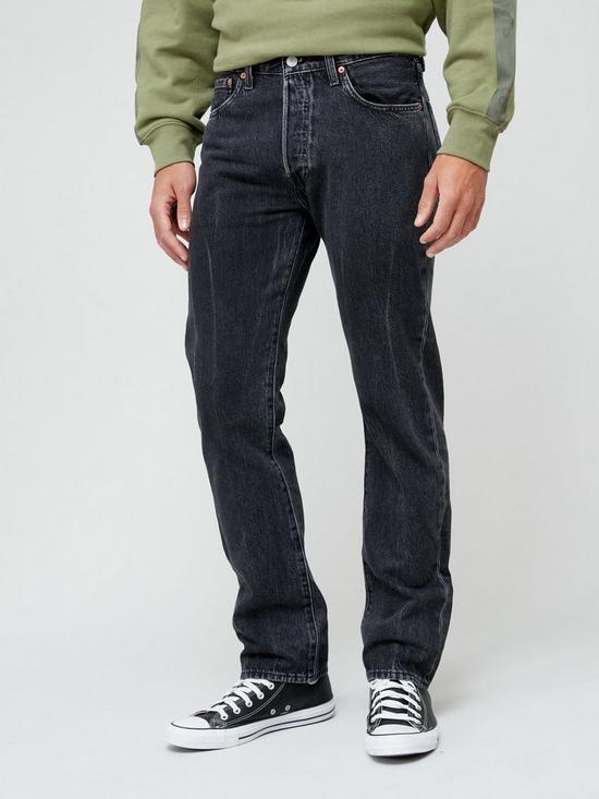 front image of levis-501reg-original-straight-fit-jeans-black