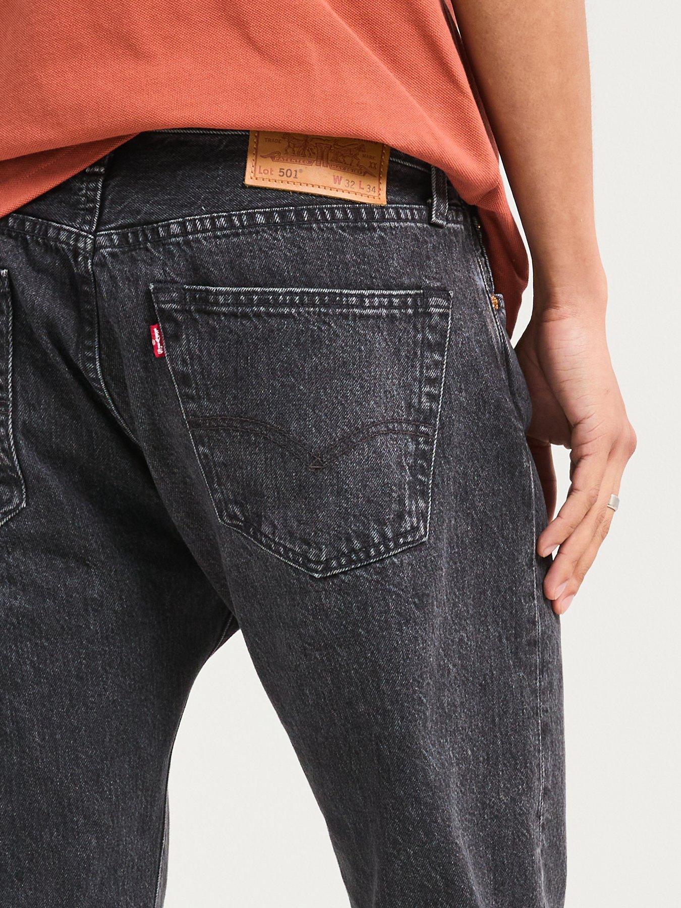  image of levis-501reg-original-straight-fit-jeans-black