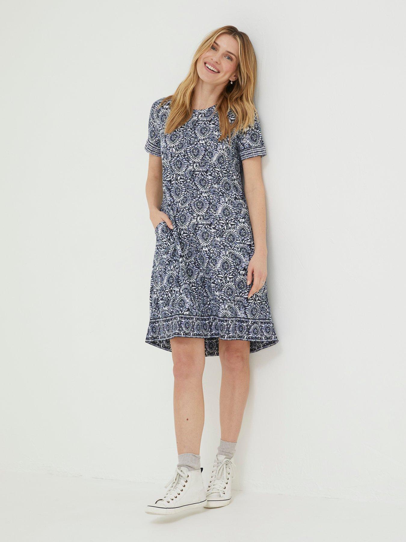 fatface simone velvet dress