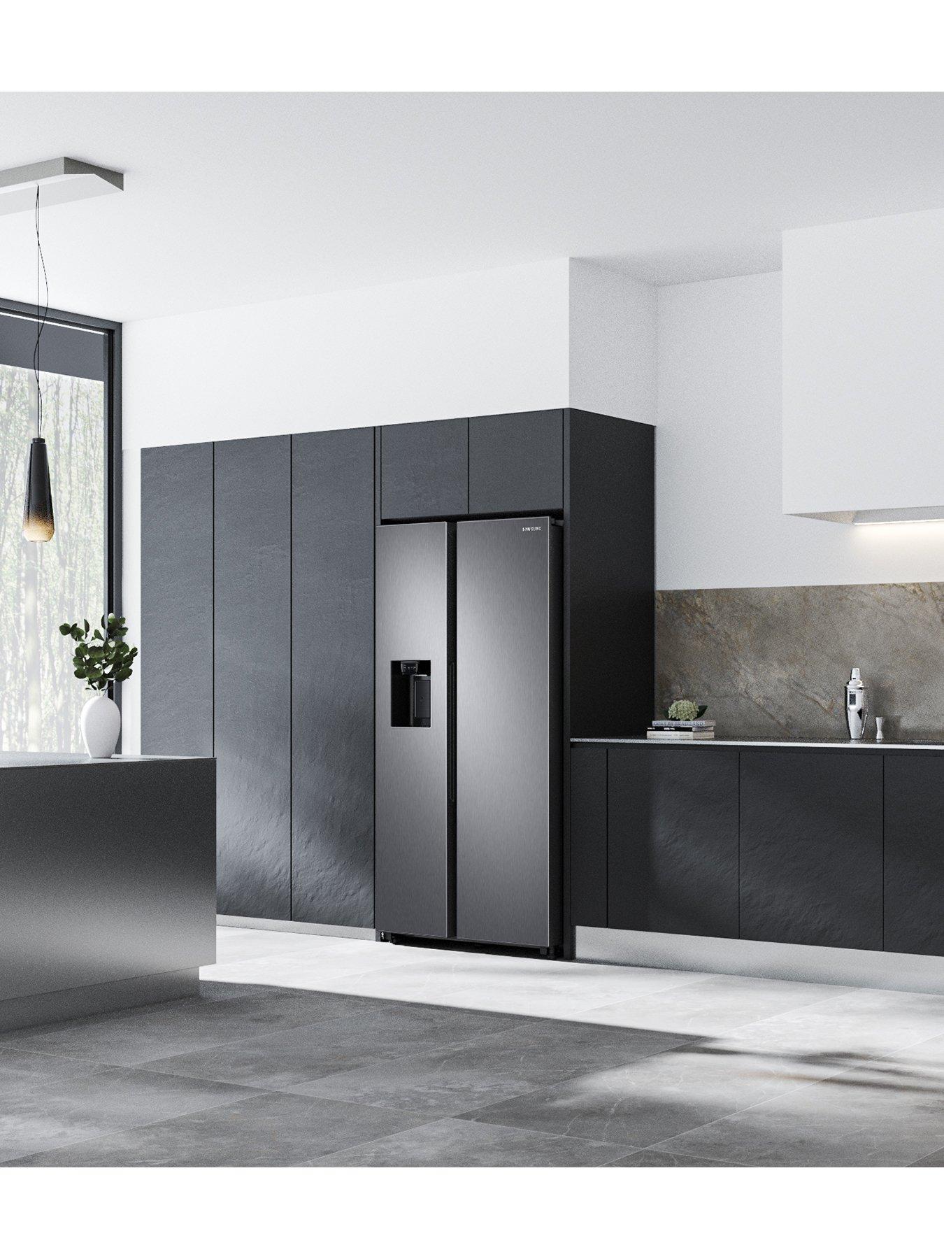  image of samsung-series-8-rs68a884csleu-american-style-fridge-freezernbspwith-spacemaxtrade-technology-c-rated--nbspsilver