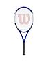  image of wilson-federer-tour-105-tennis-racket-bluewhite