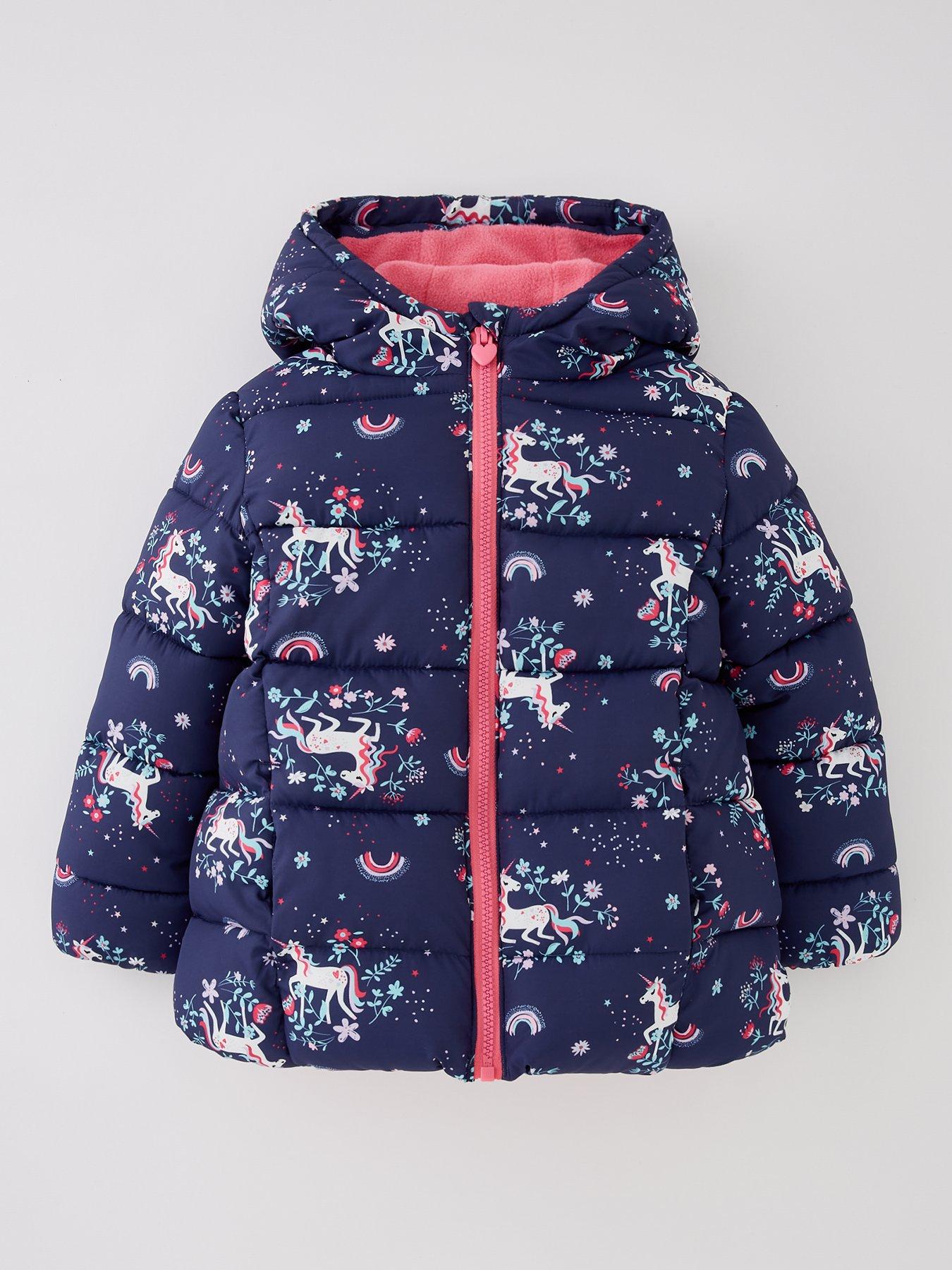 Ted Baker Kids' Baker Logo Padded Jacket, Navy, 12-18 months