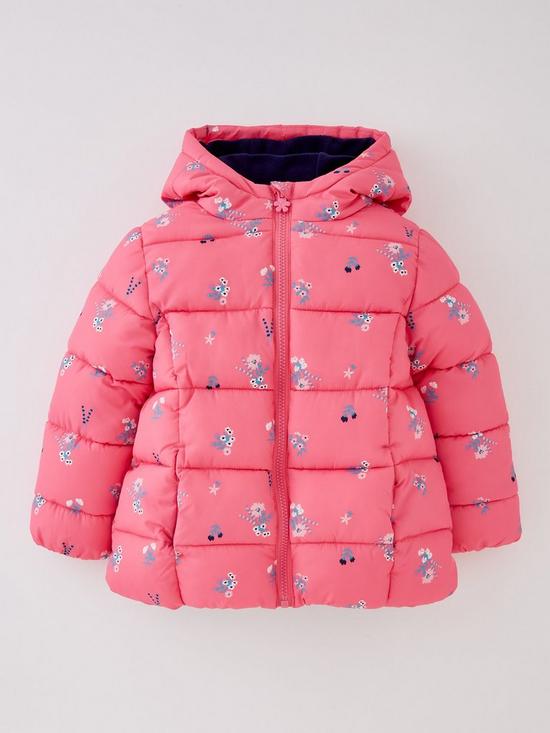 front image of everyday-floral-pink-padded-coat--nbspmulti