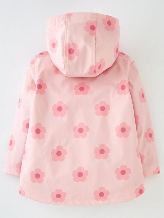 back image of mini-v-by-very-floral-rain-mac-pink