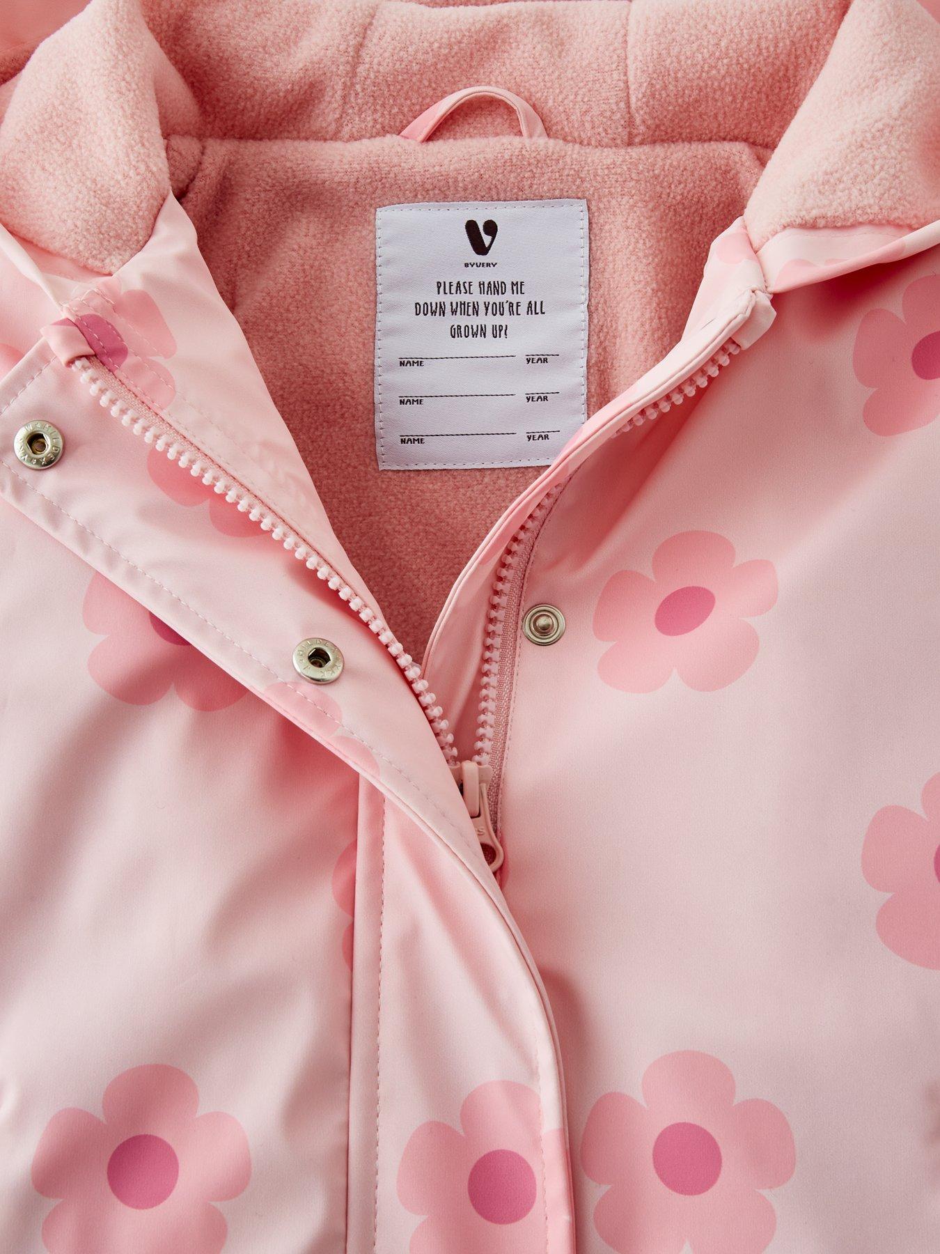  image of mini-v-by-very-floral-rain-mac-pink