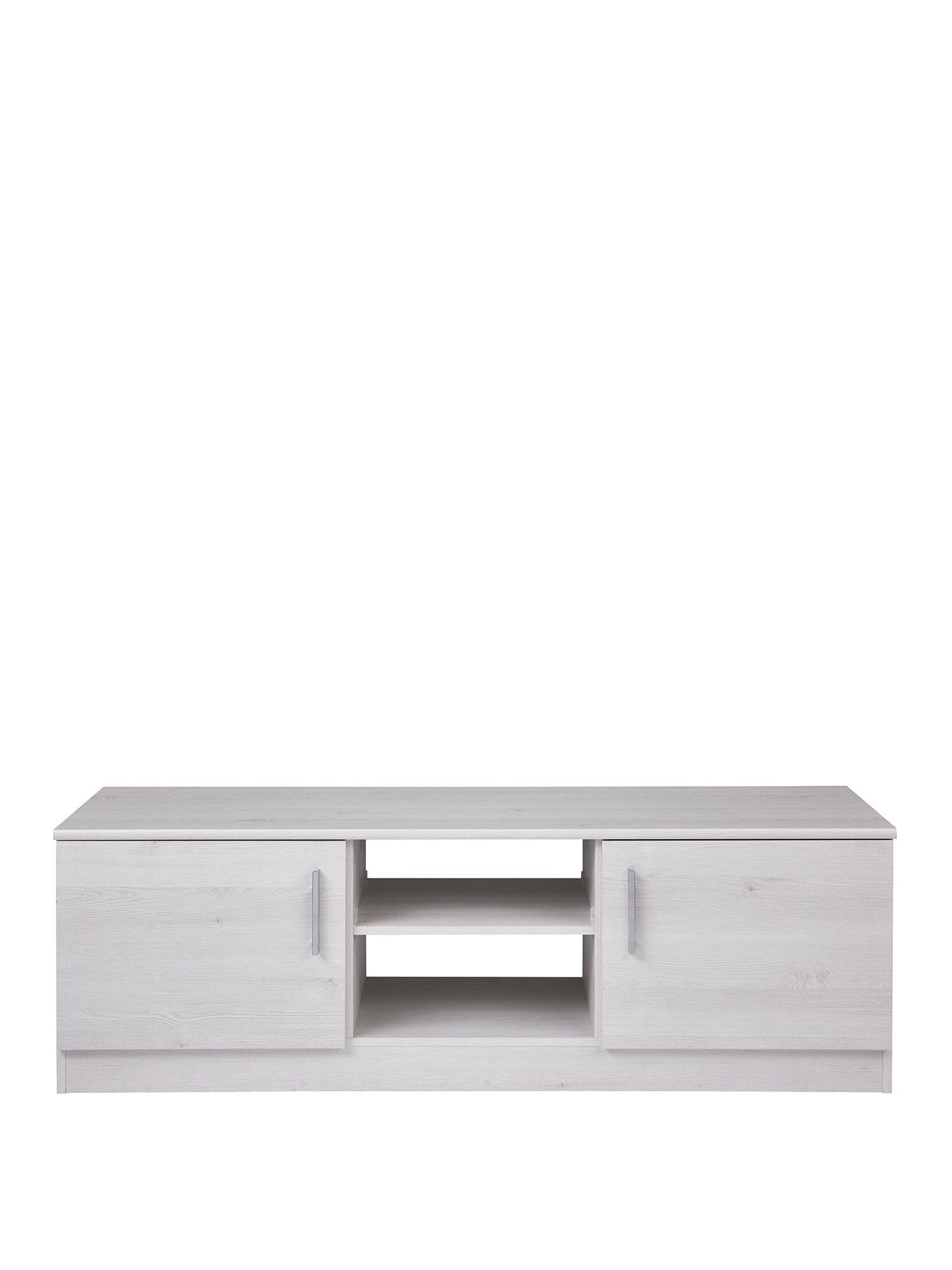 Image 2 of 7 of Very Home Panama 2 Door TV&nbsp;Unit - fits up&nbsp;to 55 inch TV - White Oak&nbsp;- FSC&reg; Certified