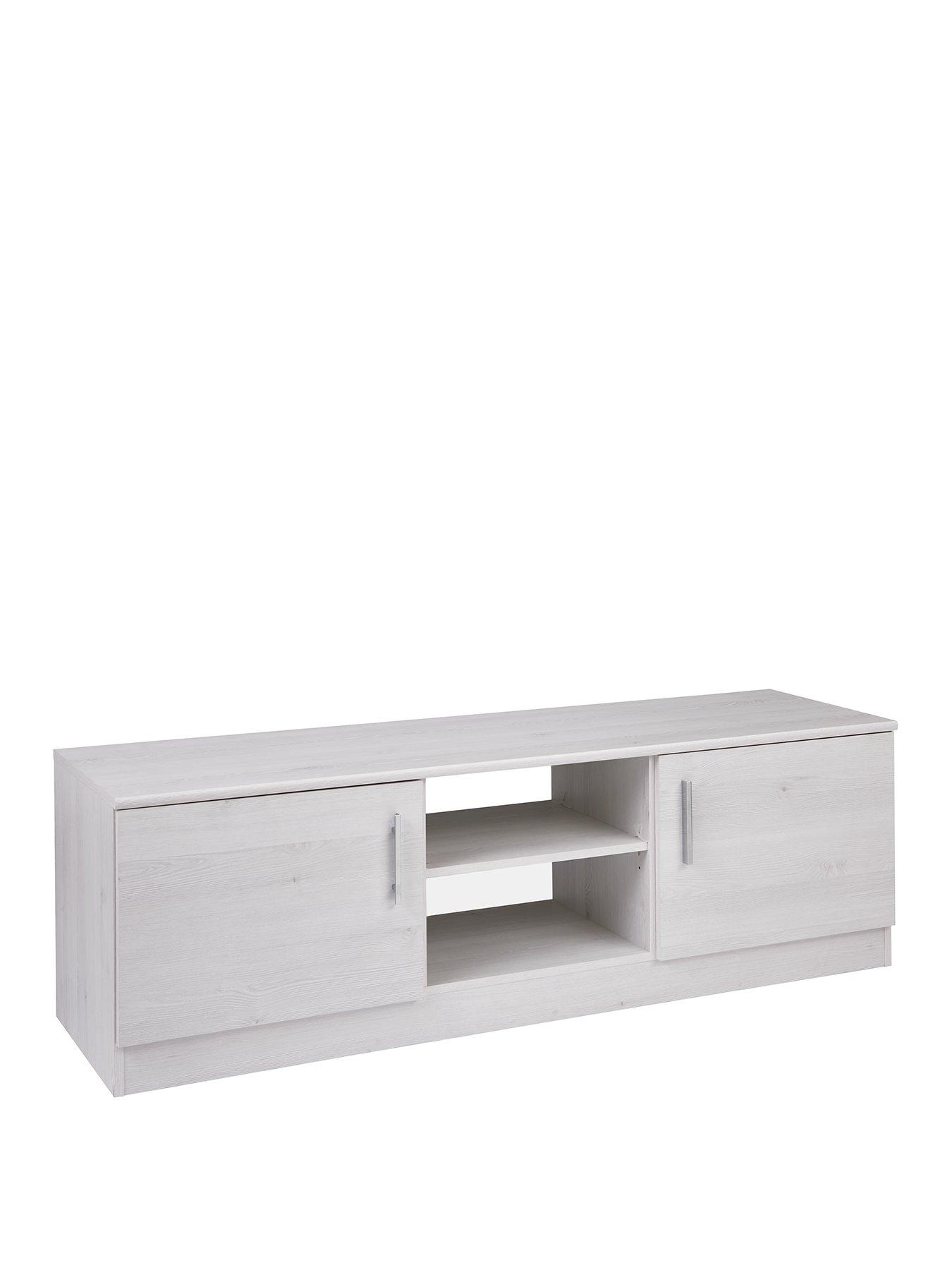 Image 3 of 7 of Very Home Panama 2 Door TV&nbsp;Unit - fits up&nbsp;to 55 inch TV - White Oak&nbsp;- FSC&reg; Certified