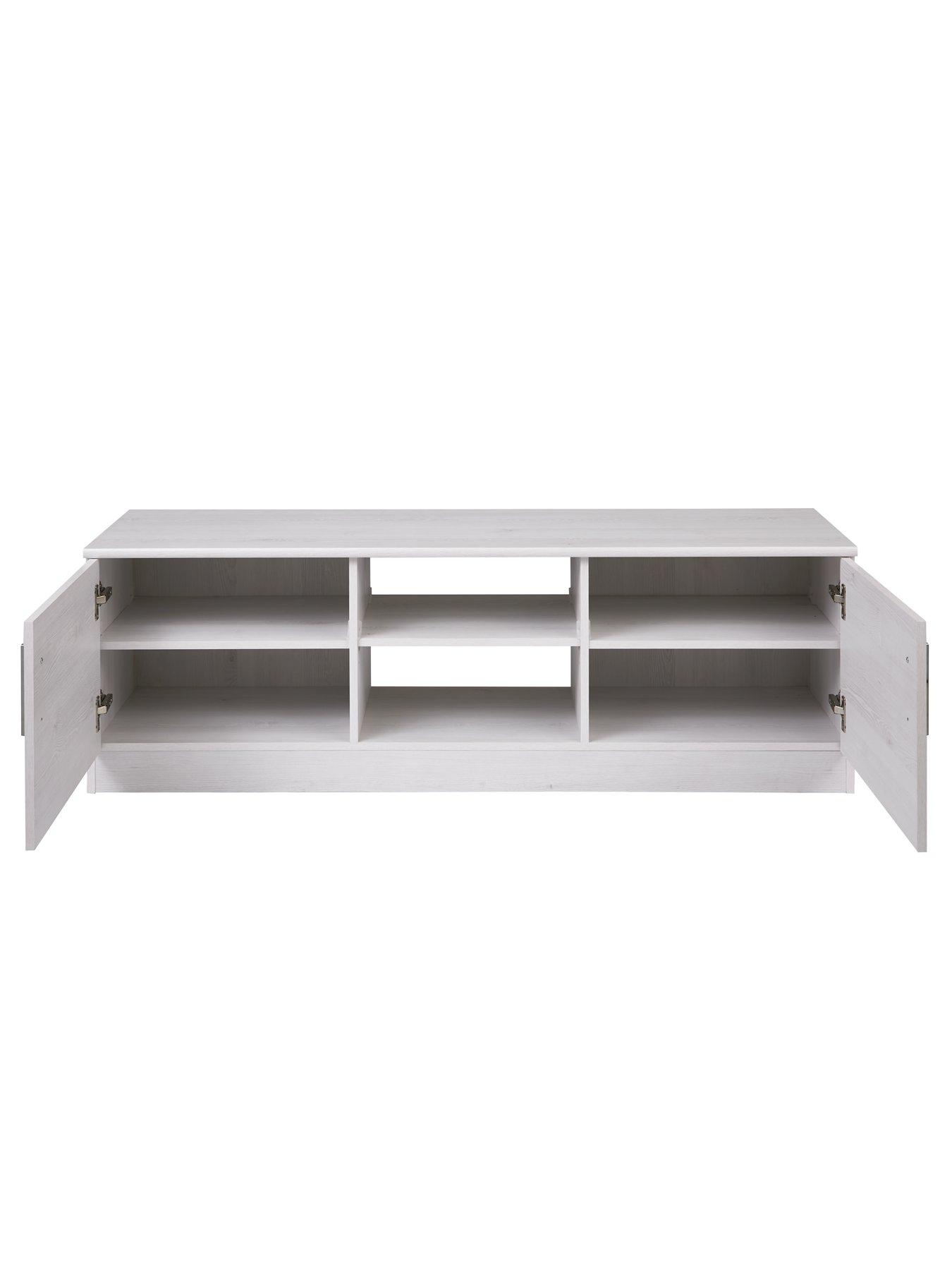 Image 4 of 7 of Very Home Panama 2 Door TV&nbsp;Unit - fits up&nbsp;to 55 inch TV - White Oak&nbsp;- FSC&reg; Certified