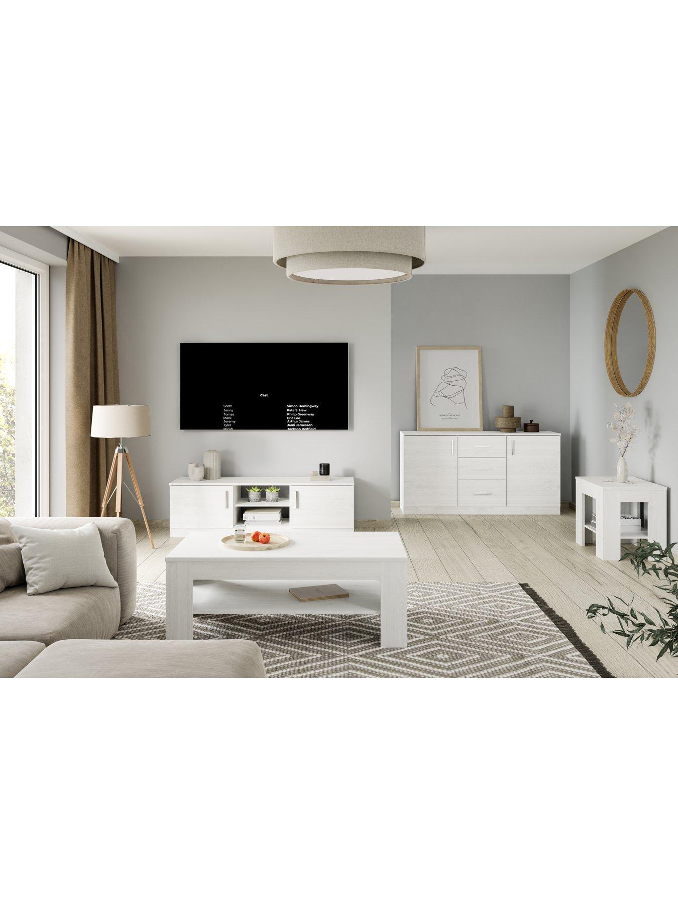 Image 5 of 7 of Everyday Panama 2 Door, 3 Drawer Sideboard - White Oak&nbsp;- FSC&reg; Certified
