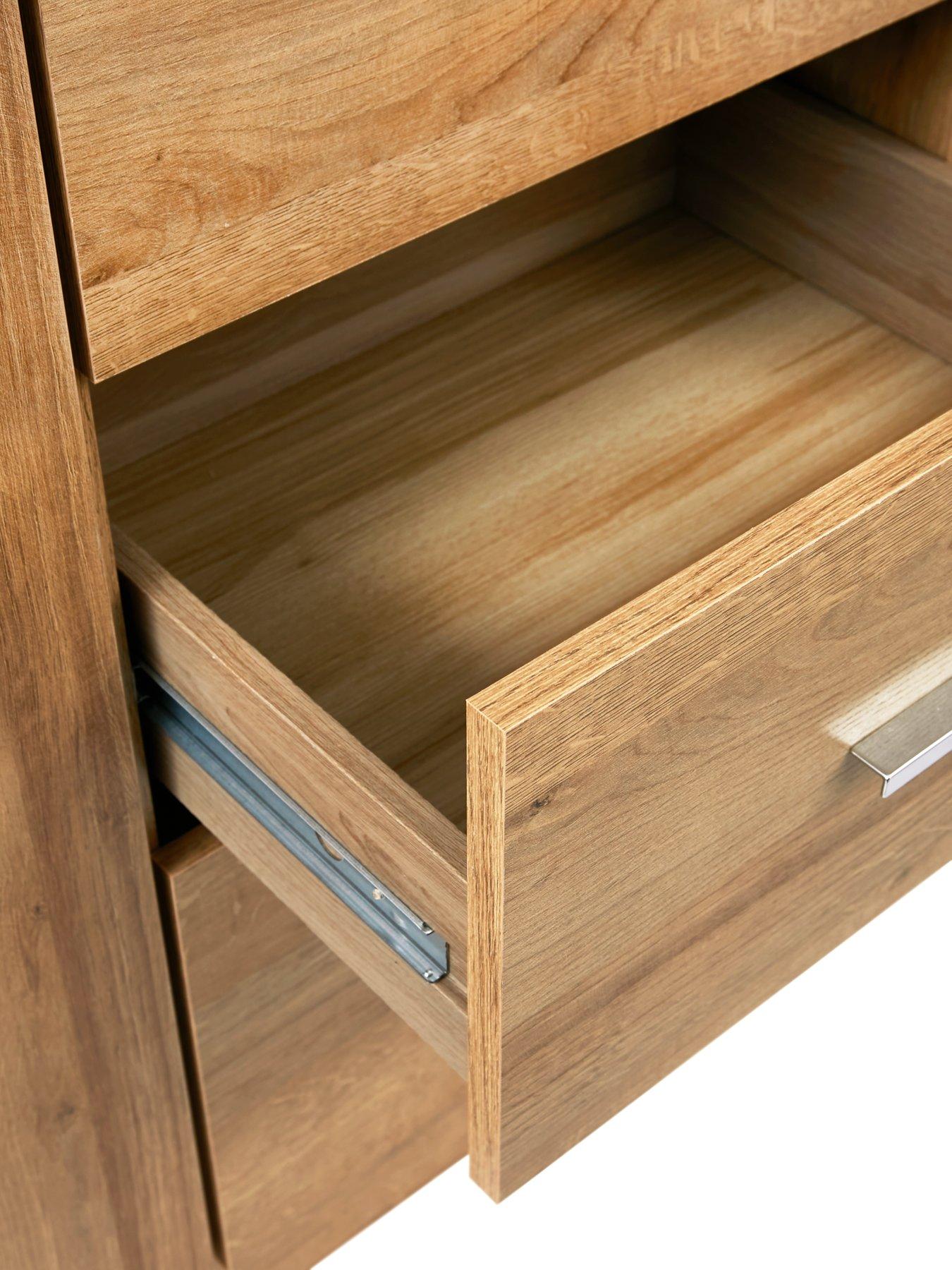 Image 5 of 7 of Very Home Panama 2 Door, 3 Drawer Sideboard - Dark Oak&nbsp;- FSC&reg; Certified