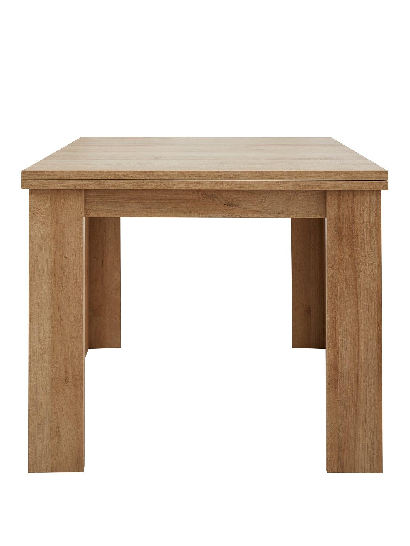  image of everyday-panama-80-160-cmnbspextending-dining-table-dark-oaknbsp--fscreg-certified