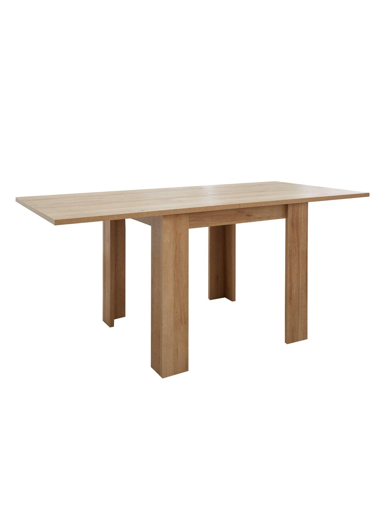  image of everyday-panama-80-160-cmnbspextending-dining-table-dark-oaknbsp--fscreg-certified