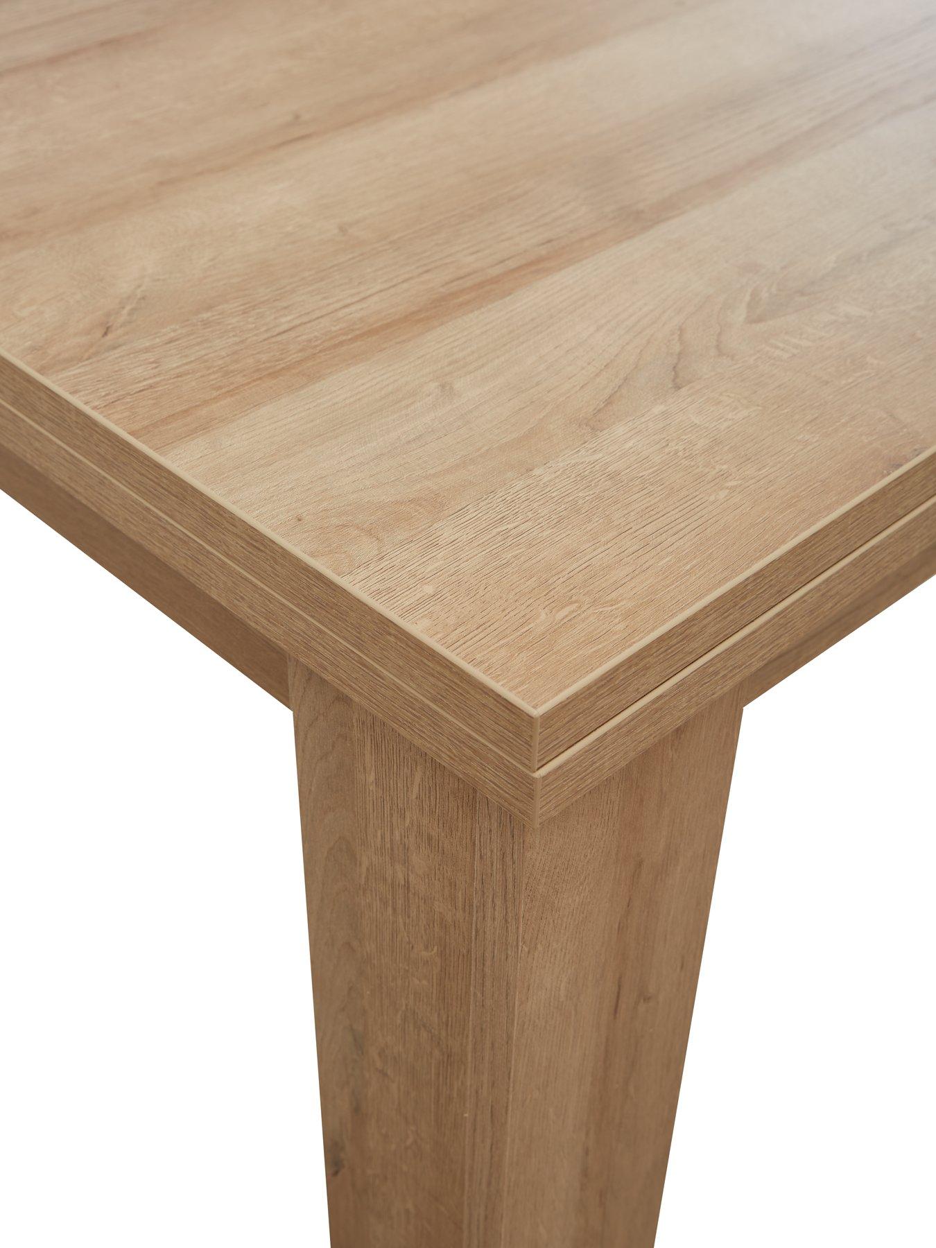  image of everyday-panama-80-160-cmnbspextending-dining-table-dark-oaknbsp--fscreg-certified