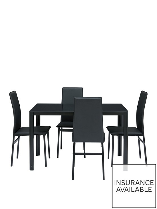 stillFront image of everyday-naya-glass-top-diningnbsptable-nbsp4-chairs