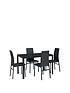 image of everyday-naya-glass-top-diningnbsptable-nbsp4-chairs