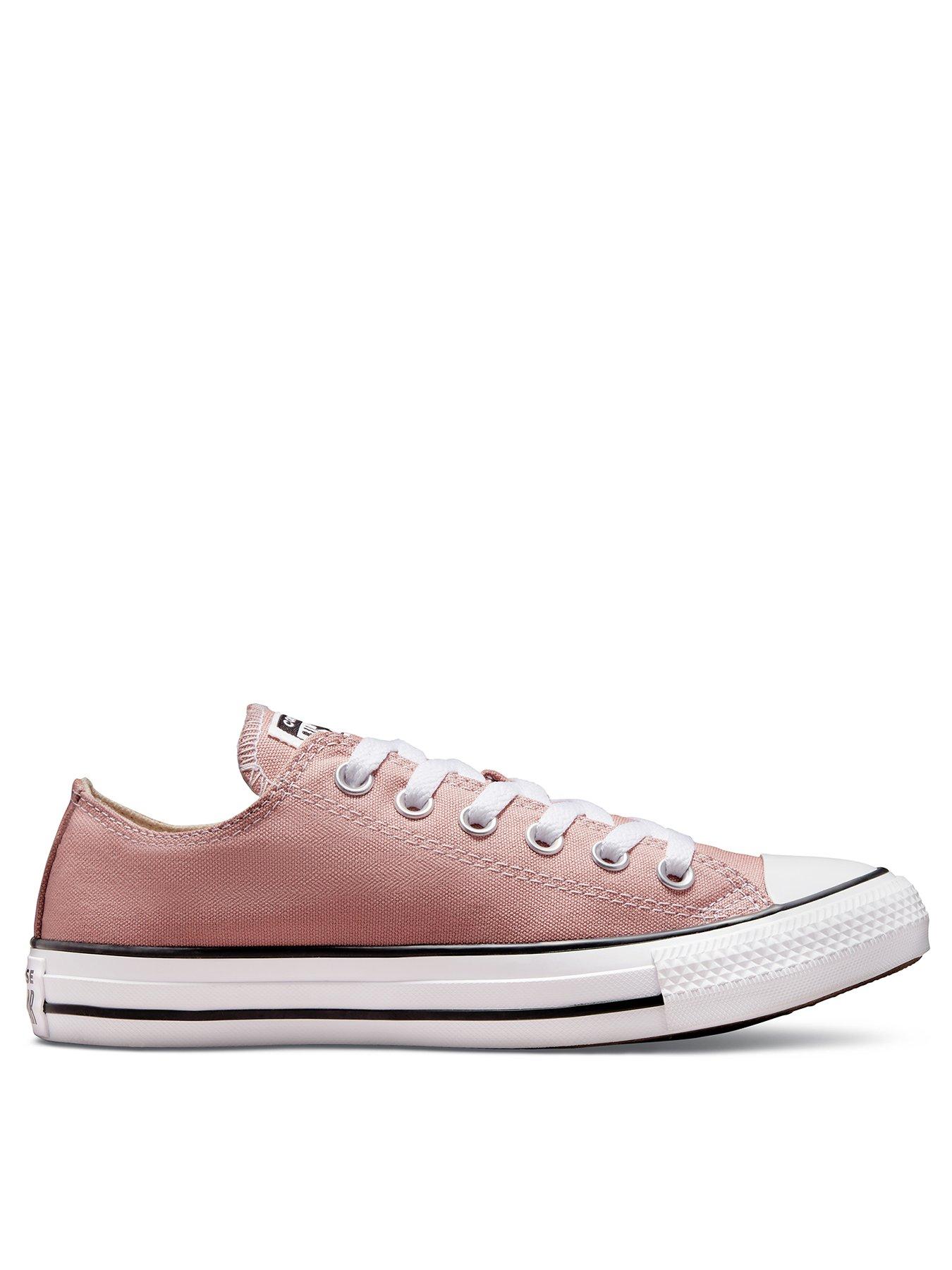 Converse Chuck Taylor All Star Seasonal Colour Canvas Ox Pink White littlewoods