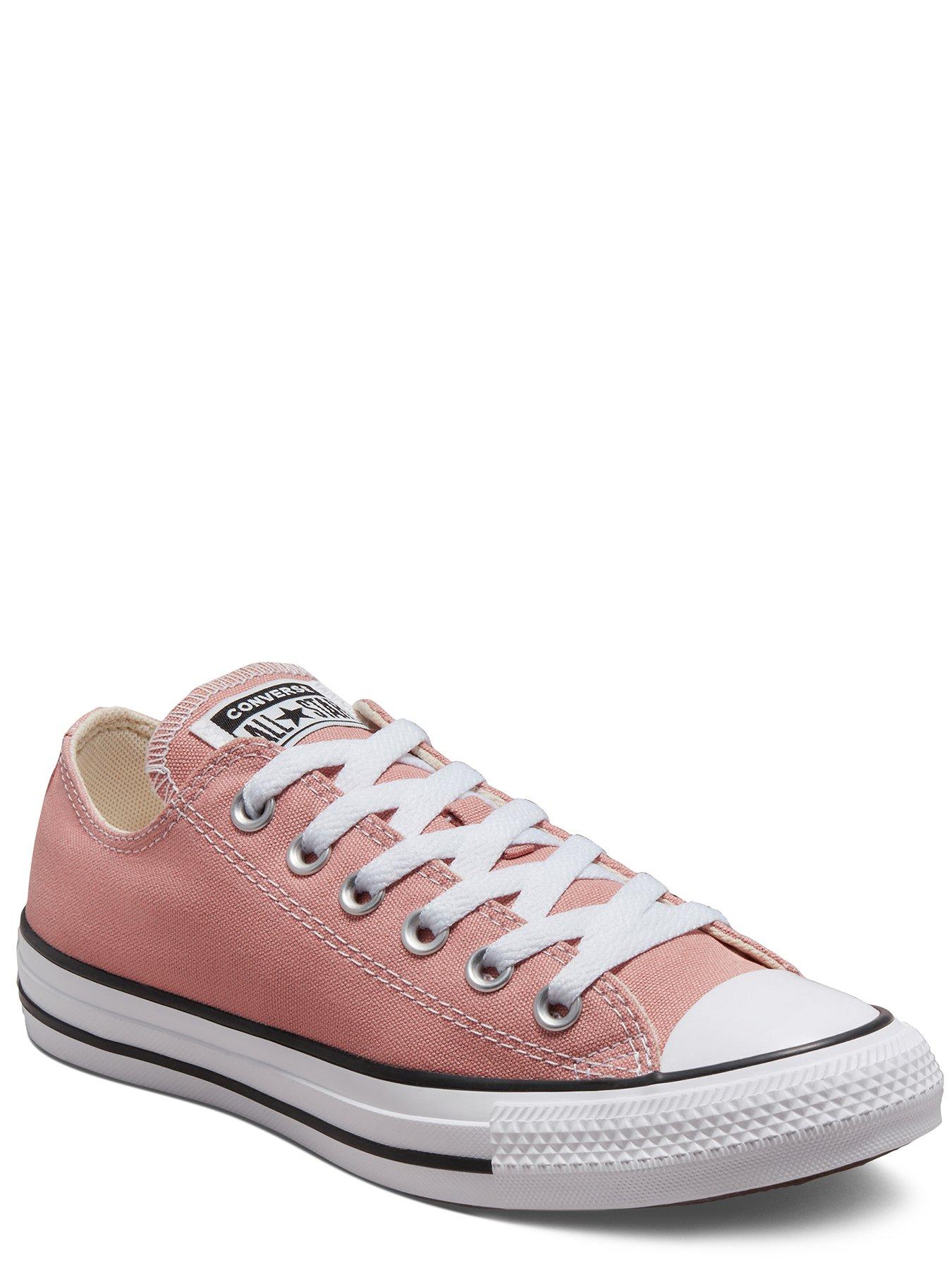 Converse Chuck Taylor All Star Seasonal Colour Canvas Ox Pink White littlewoods