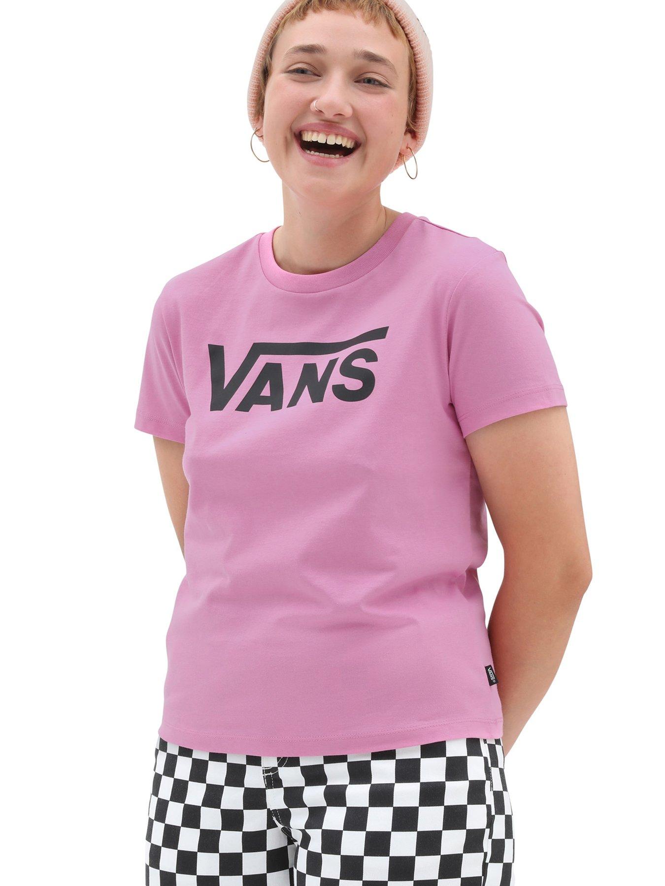 Vans best sale pink logo