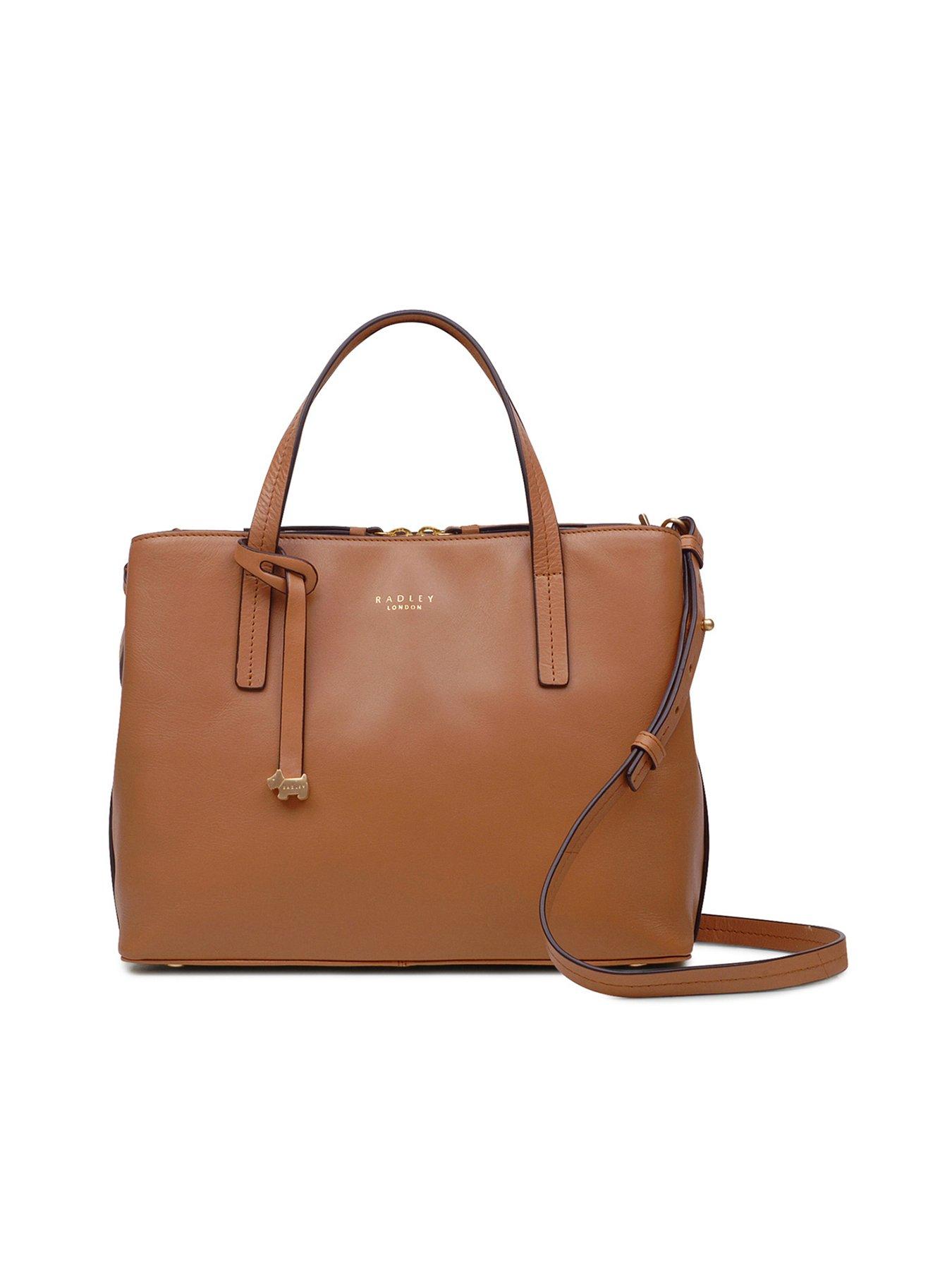 Radley Dukes Place Medium Ziptop Grab - Dark Butter | Littlewoods