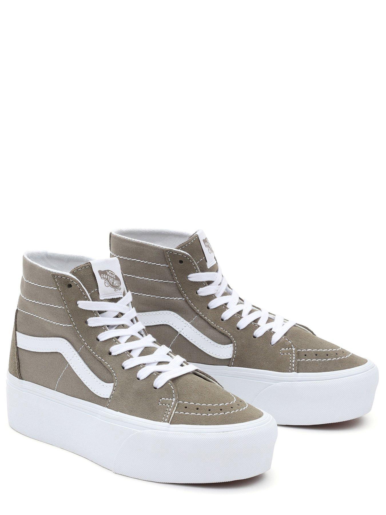 Vans hotsell beige platform