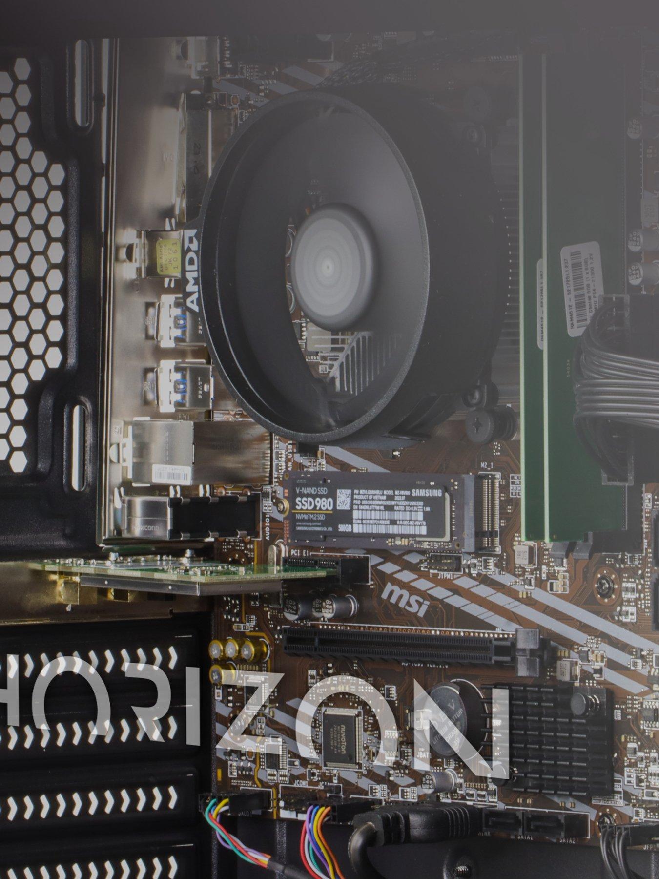  image of horizon-500-pcnbspgaming-desktop--nbspamd-ryzen-5-16gb-ram-500gb-storage